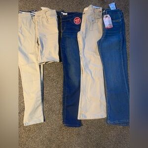 Namebrand jeans and 1 pair of shorts girls